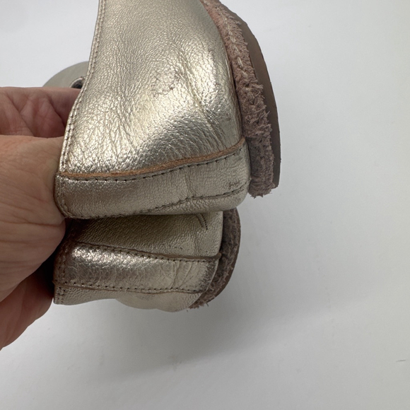 Sam Edelman Everie gold metallic leather slip-on loafers Size 6M - Picture 8 of 8